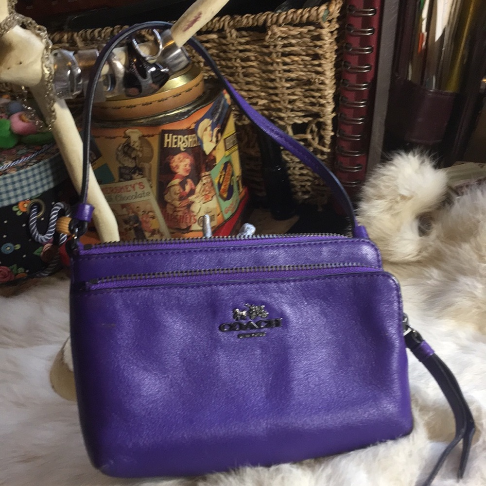COACH- Wristlet & Document Holther💜❤️